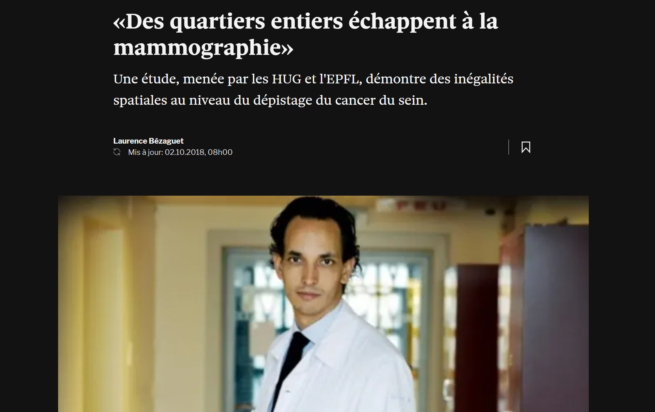 Des quartiers entiers échappent à la mammographie