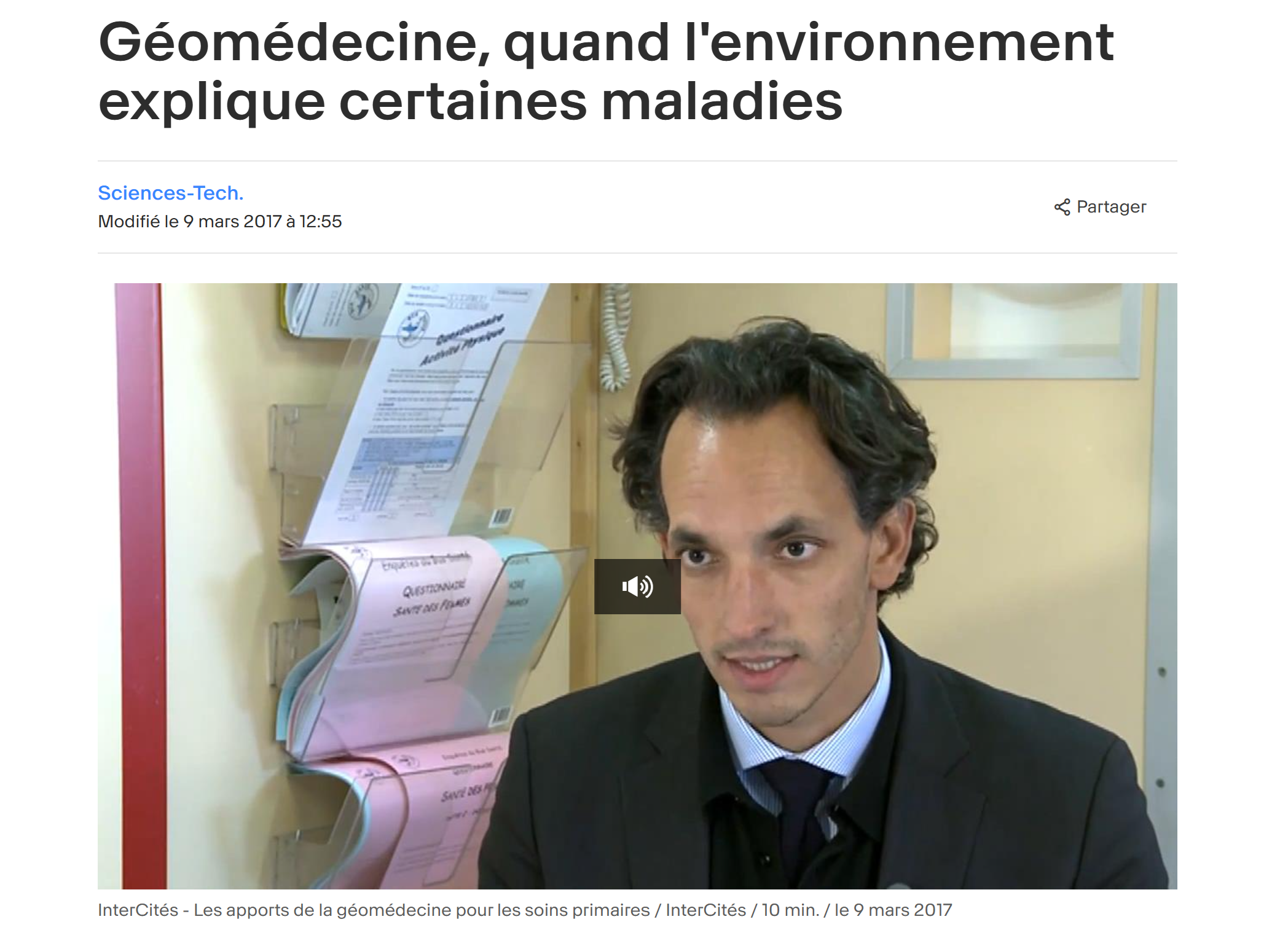 Géomédecine : quand l'environnement explique certaines maladies